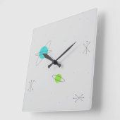 Carrée Horloge Astro rétro (Angle)
