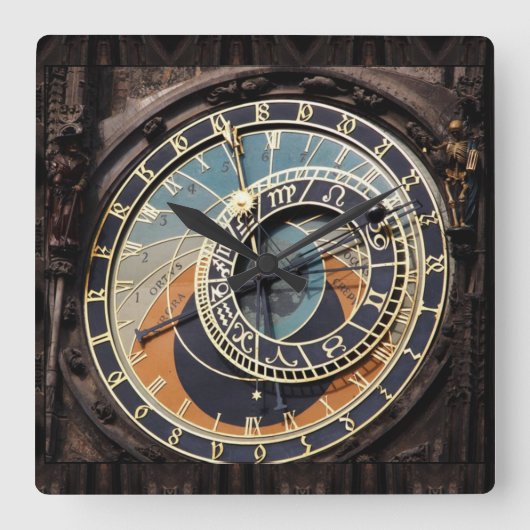 Carrée Horloge Astronomique À Prague (Recto)