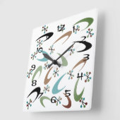 Carrée Horloge atomique du milieu du siècle (Angle)