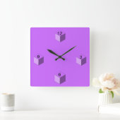 Carrée Horloge - Blocs bébé (Maison)