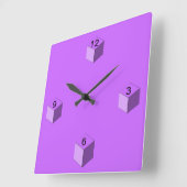 Carrée Horloge - Blocs bébé (Angle)