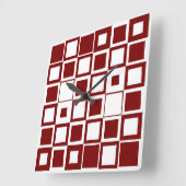 Carrée Horloge Boîte Rouge (Angle)