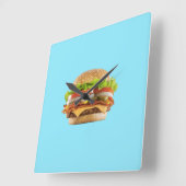 Carrée Horloge Burger (Angle)