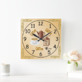 Carrée Horloge café (Maison)
