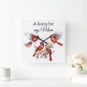 Carrée Horloge cardinale murale (Maison)