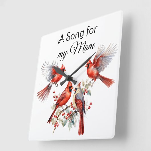 Carrée Horloge cardinale murale (Angle)