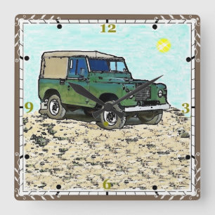 Carrée Horloge Carré classique Land Rover