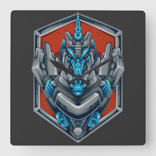 Carrée Horloge Carré Cyborg (Recto)