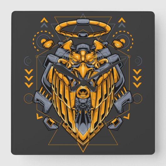 Carrée Horloge Carré Cyborg (Recto)