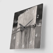 Carrée Horloge Carré de la clôture rurale (Angle)