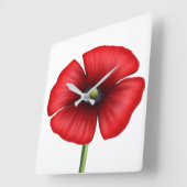 Carrée Horloge Carré de l'art rouge (Angle)