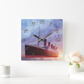 Carrée Horloge Carré Titanic (Maison)