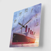 Carrée Horloge Carré Titanic (Angle)