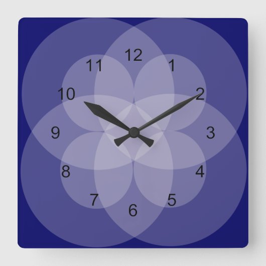 Carrée Horloge - Cercles d'intersection (Recto)