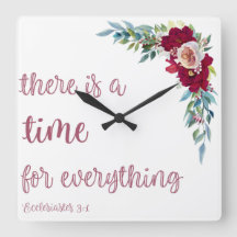 Horloge chrétienne moderne | Ecclesiastes 3:1