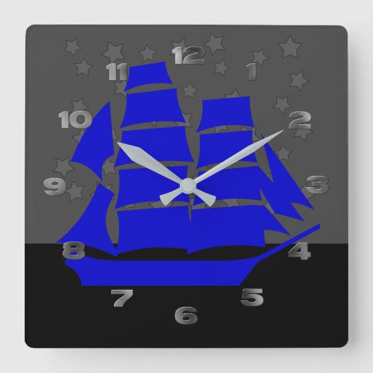 Carrée Horloge - Clipper Ship (Recto)