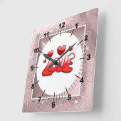 Carrée Horloge d'amour (Angle)