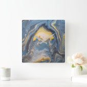 Carrée Horloge d'art Abstraite (Maison)