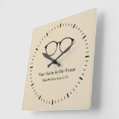 Carrée Horloge d'attente du cabinet du médecin (Angle)