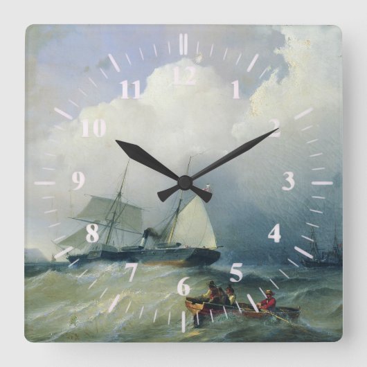 Carrée Horloge de bataille marine (Recto)