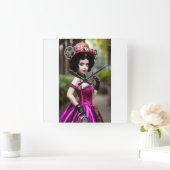 Carrée Horloge de boîte Steampunk Betty (Maison)