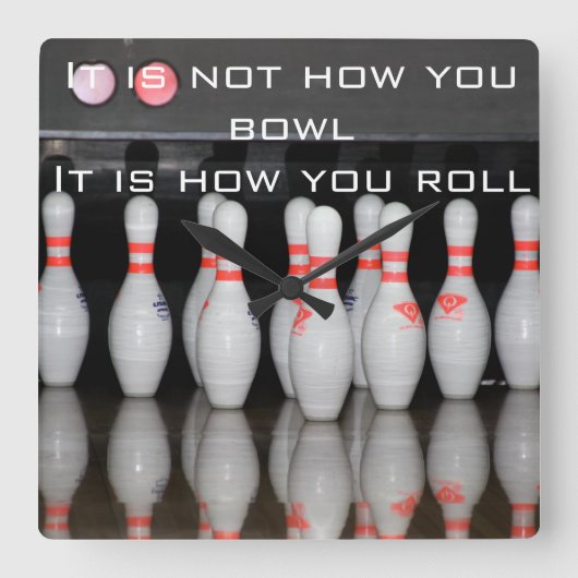 Carrée Horloge de bowling (Recto)