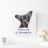 Carrée Horloge de chiwawa (Maison)