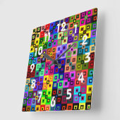 Carrée Horloge de courtepointe folle (Angle)