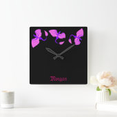 Carrée Horloge de dragon violet (Maison)