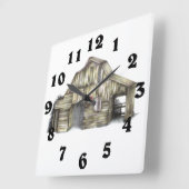Carrée Horloge de grange (Angle)
