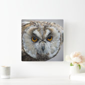 Carrée Horloge de hibou (Maison)