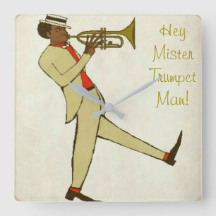 Carrée Horloge de jazz