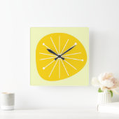 Carrée Horloge DE LA CUISINE LEMON STARBURST Moderne du m (Maison)