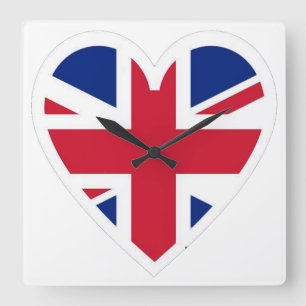 Carrée Horloge de la Grande-Bretagne Union Jack