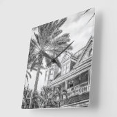 Carrée Horloge de la maison la plus au sud (Angle)