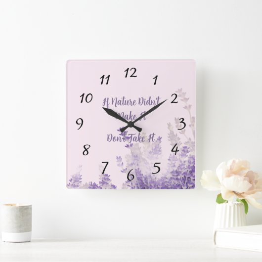 Carrée Horloge de la nature (Maison)