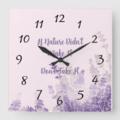 Carrée Horloge de la nature (Recto)