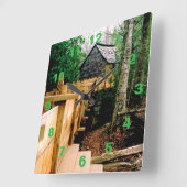 Carrée Horloge de la scène de moulage (Angle)