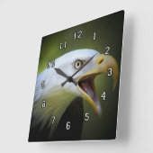 Carrée Horloge de la tête d'aigle (Angle)