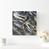 Carrée Horloge de la tête de Gator (Maison)