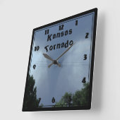 Carrée HORLOGE DE LA Tornade Kansas (Angle)