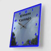 Carrée HORLOGE DE LA Tornade Kansas (Angle)