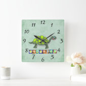 Carrée Horloge de la tortue (Maison)