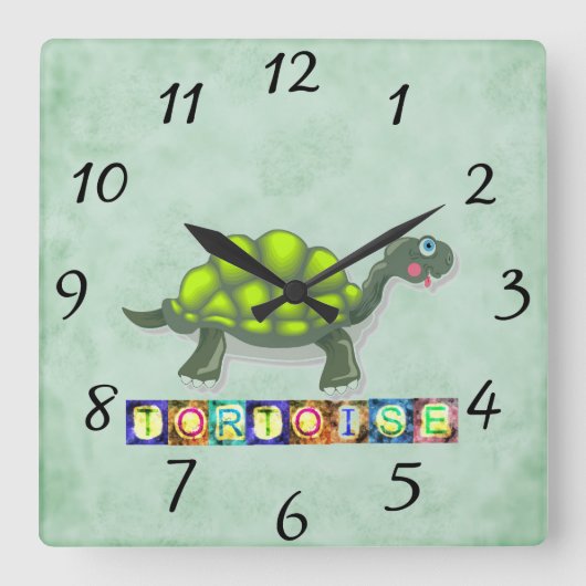 Carrée Horloge de la tortue (Recto)