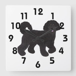 Carrée Horloge de Labradoodle
