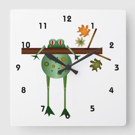 Carrée Horloge de l'arbre (Recto)