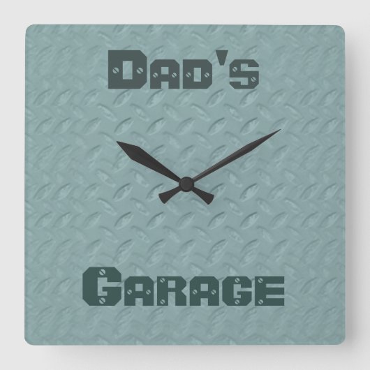 Carrée Horloge de l'atelier couleur personnalisée (Recto)