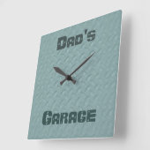 Carrée Horloge de l'atelier couleur personnalisée (Angle)