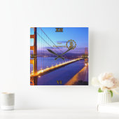 Carrée Horloge de Mur Ingénierie Civile (Maison)