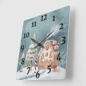 Carrée Horloge de Noël (Angle)